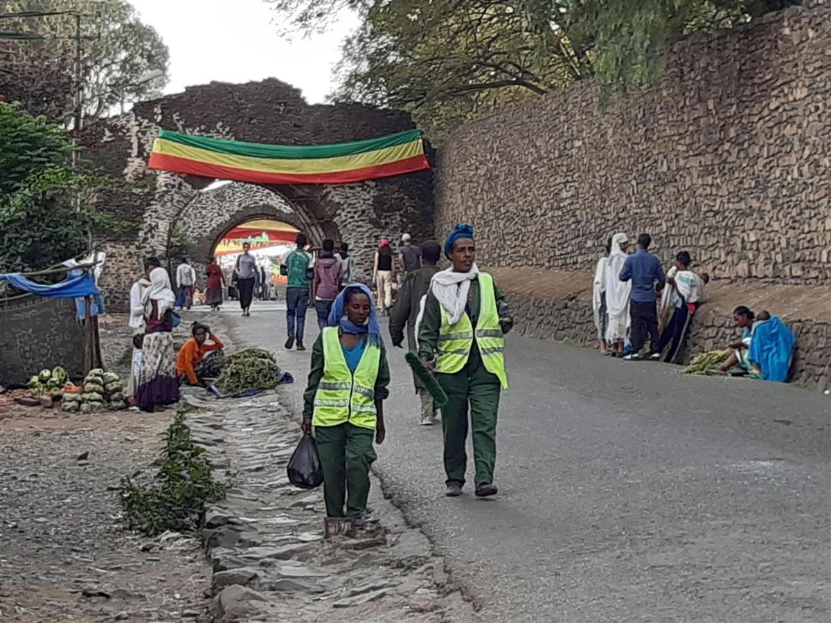 Lodge Du Chateau Gondar Bagian luar foto
